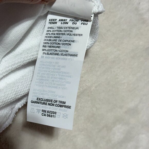 Puma Hoodie Pullover Long Sleeve White Kangaroo Pocket Women's M (New with Tags) - Picture 10 of 12